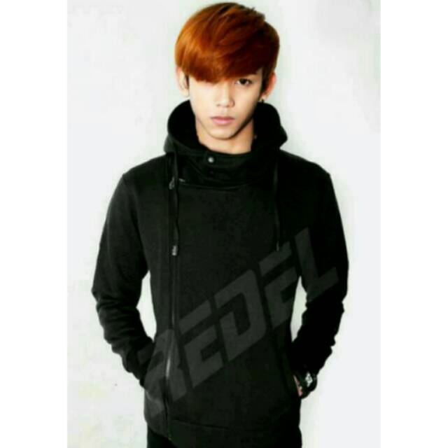 jaket harakiri korea style hitam/abu/biru