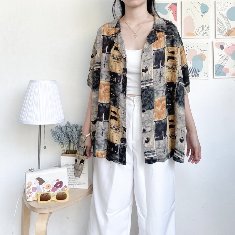 Ryu Pattern Kemeja Wanita 12D