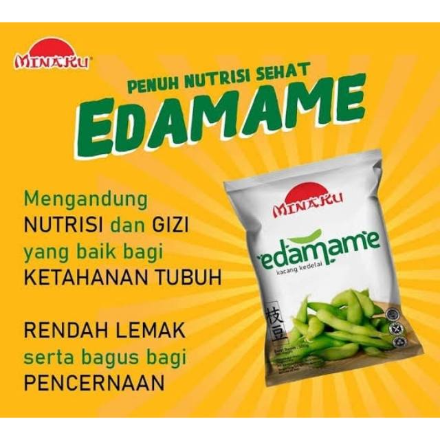 

MINAKU EDAMAME /KACANG KEDELAI JEPANG 500GR
