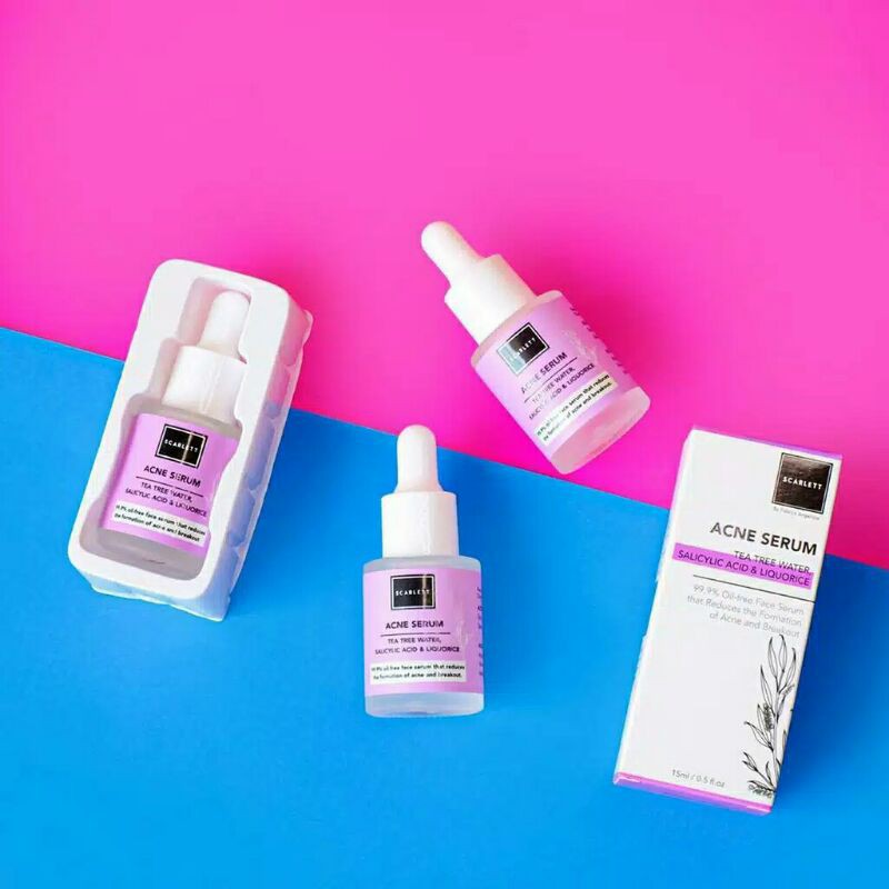 Acne Serum Scarlett &amp; Brighlty Ever After Oiginal Serum wajah scarlett untuk jerawat