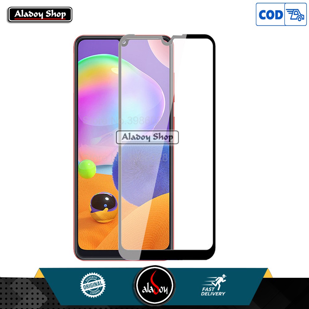 Tempered Glass SAMSUNG A31 Antigores Kaca Pelindung Layar Screen Protector Full Cover