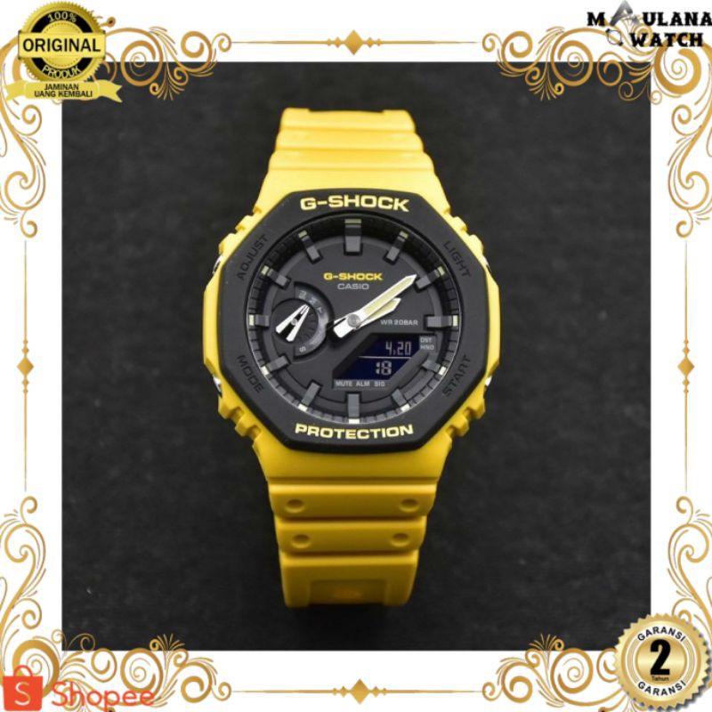 JAM TANGAN PRIA WANITA | RANTAI | KULIT | KARET | MURAH | PRIA ORIGINAL [CASIO G-SHOCK GA2100] RUBBE