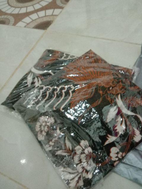 Bswart Batik Hrb026 Kenongo Hem Pendek Padi Pekalongan M L Xl Batik Pria Murah Modern Grosir Batik