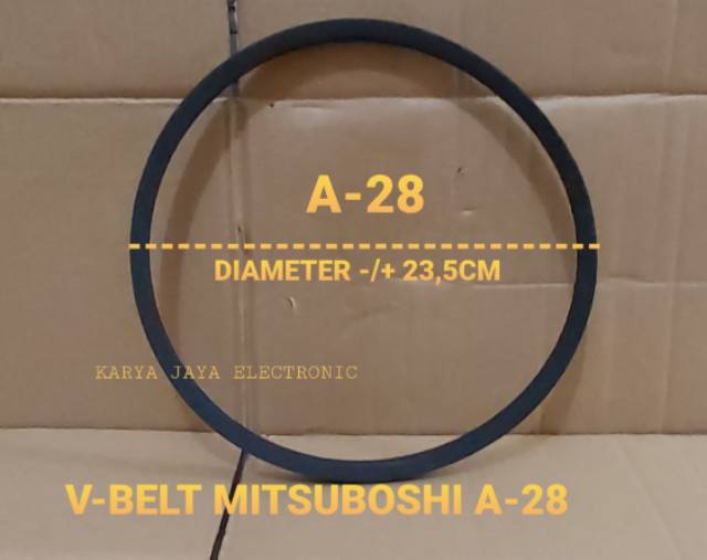 V-BELT VANBELT FANBELT MITSUBOSHI MESIN CUCI GRADE A (A23,A-26,A-27,A-28,A-29,A-32,A-33(A-820E)