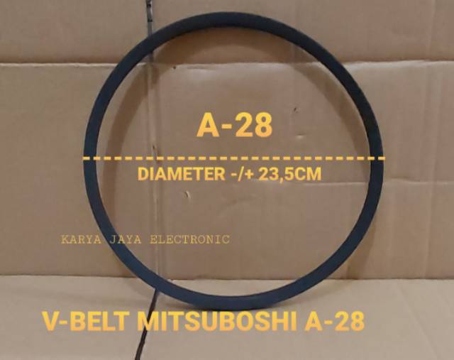 V-BELT VANBELT FANBELT MITSUBOSHI MESIN CUCI GRADE A (A23,A-26,A-27,A-28,A-29,A-32,A-33(A-820E)