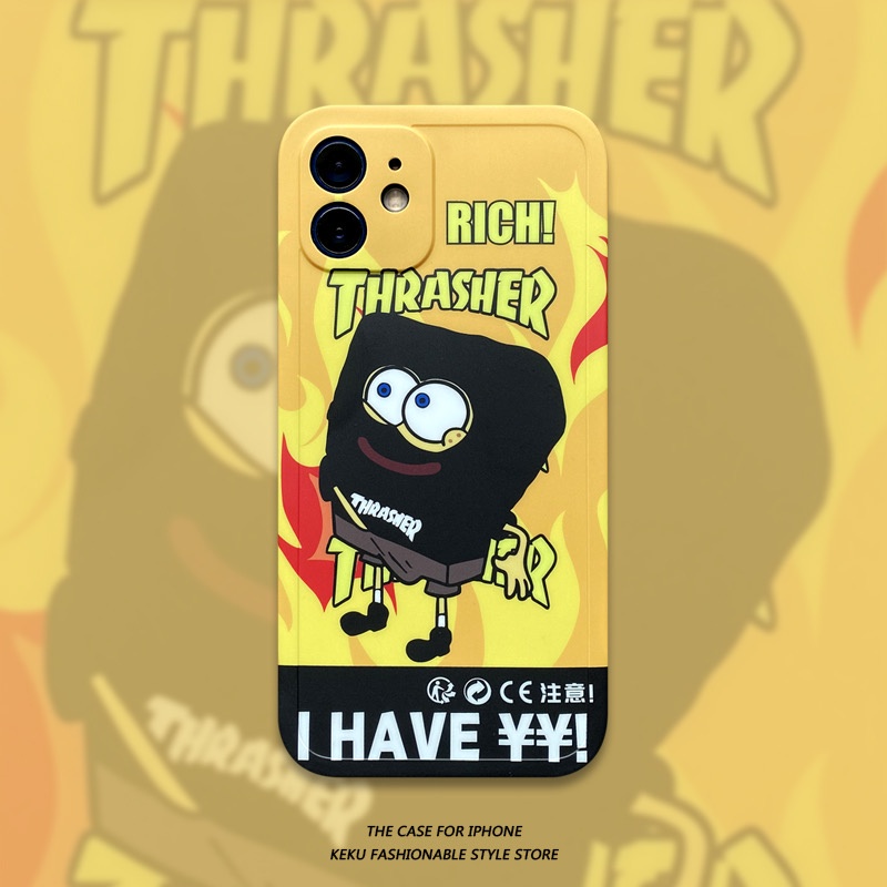 Case Iphone - Casing Hp - Soft Case Handphone for Iphone - Cartoons Iphone Case Design - Spongebob C