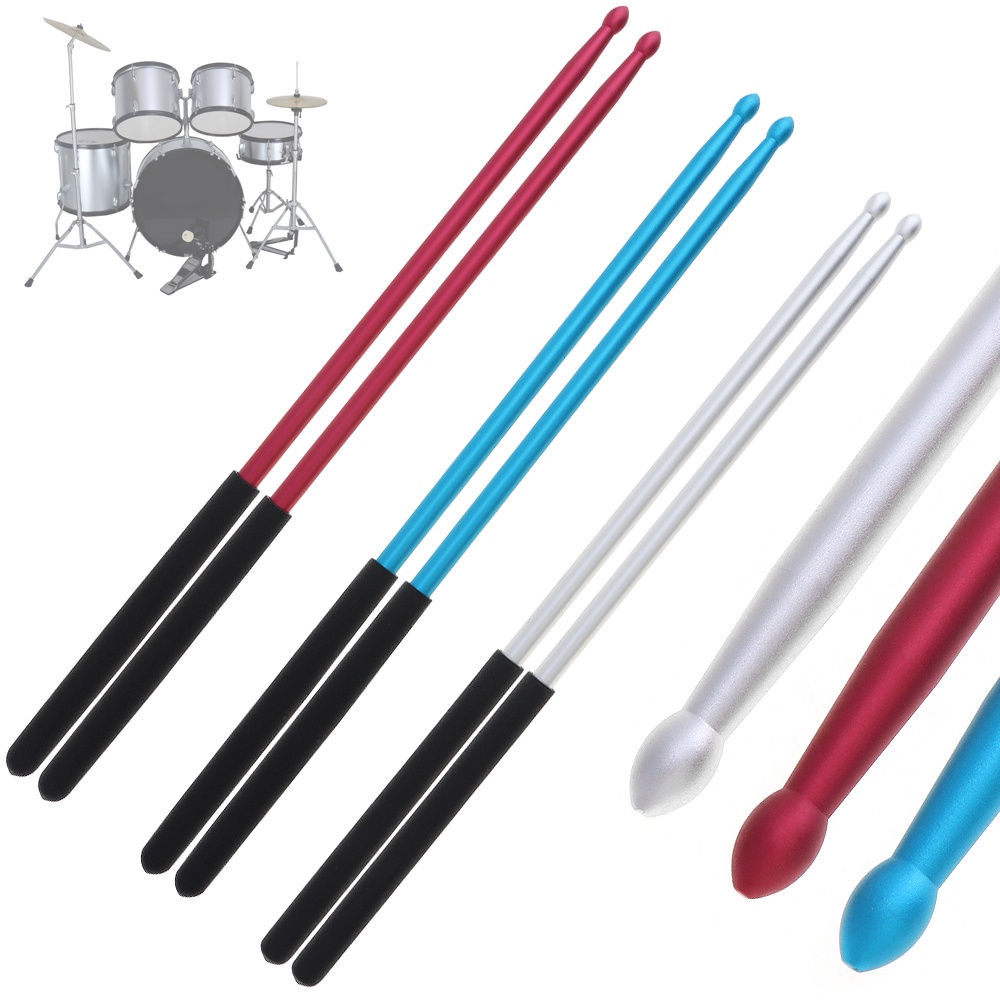 Stik Drum Bahan Aluminum Alloy 5A 3 Warna Untuk Latihan Kekuatan