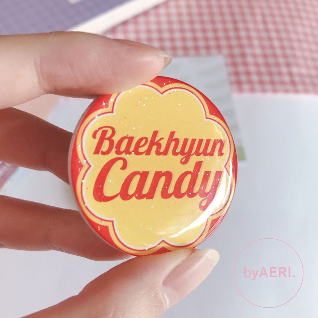 BAEKHYUN DELIGHT KEYCHAIN &amp; POPSOCKET/GRIPTOK (E X O CANDY GOODS SET | READY STOCK)