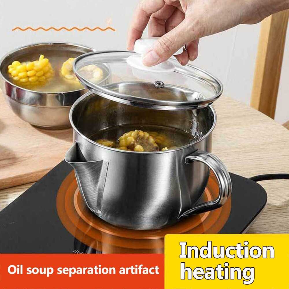 XINBAILI Panci Masak Soup Pot Drainer Stainless Steel 1000ml