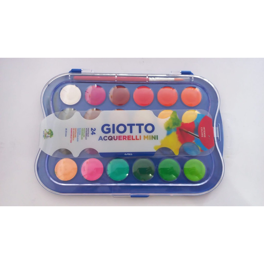 

Water Colour Giotto / Cat Air Giotto / Acquerelli 24 Colour / Sudah ada kuas / Ø 23 Mm