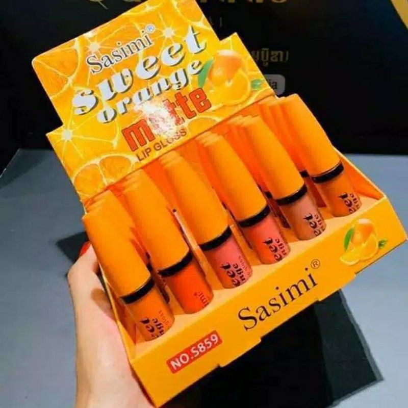 (HARGA 1PCS) LIPCREAM LIP GLOSS LIP CREAM SASIMI HAYASA GIRL KISS BEAUTY S859