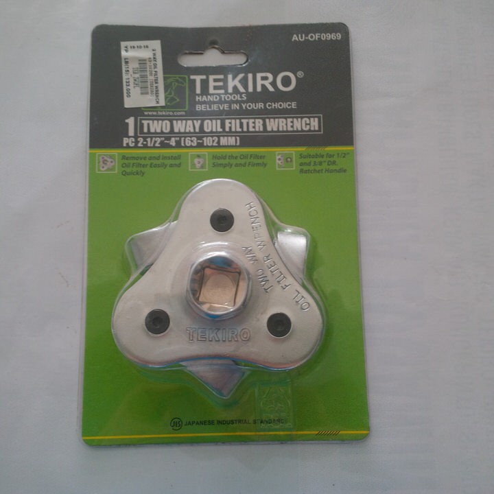 TEKIRO Kunci Oli Filter 2 Arah 63 - 102 mm 3 kaki Tekiro 2 Way Oil Filter Wrench 63-102MM AU-OF0969