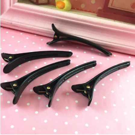 JBK jepit bebek 8 cm plastik jepitan rambut warna-warni colorfull hitam