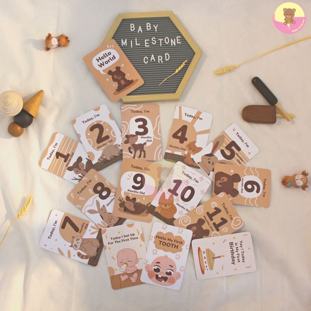 [EXCLUSIVE CARD] Baby Milestone Card Series | Kartu Foto Tumbuh Kembang Bayi - Exclusive Design-6