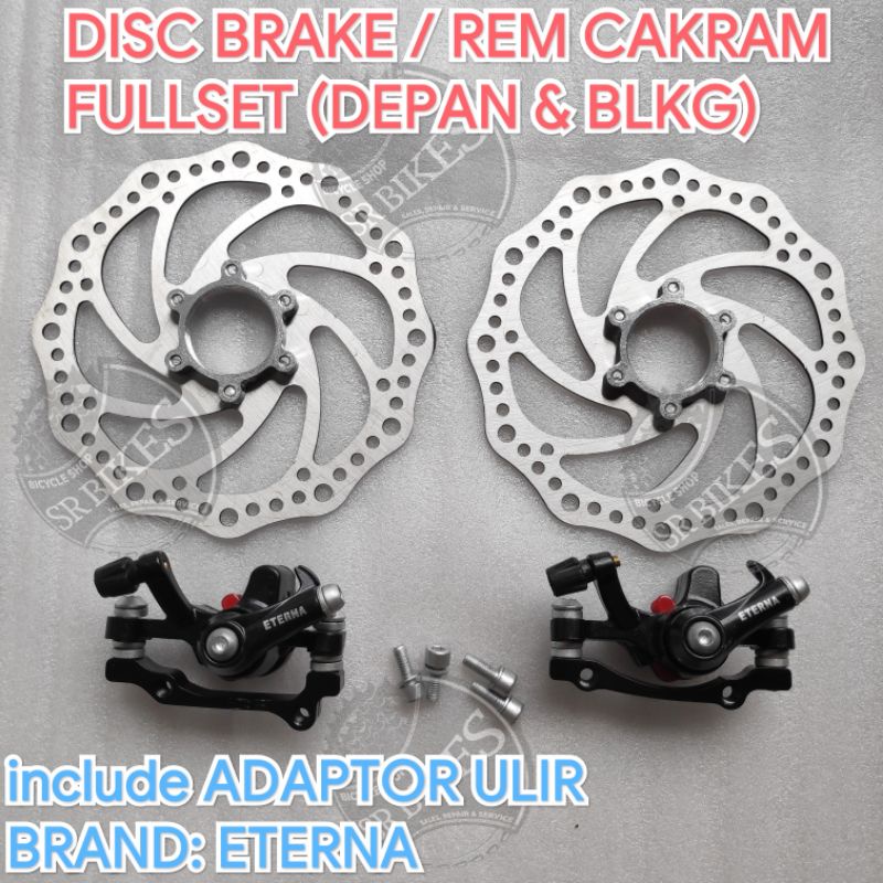 Disc Brake Set Rem Cakram Set Sepeda Lipat MTB Minion. Rotor 160 mm. POLO &amp; ETERNA