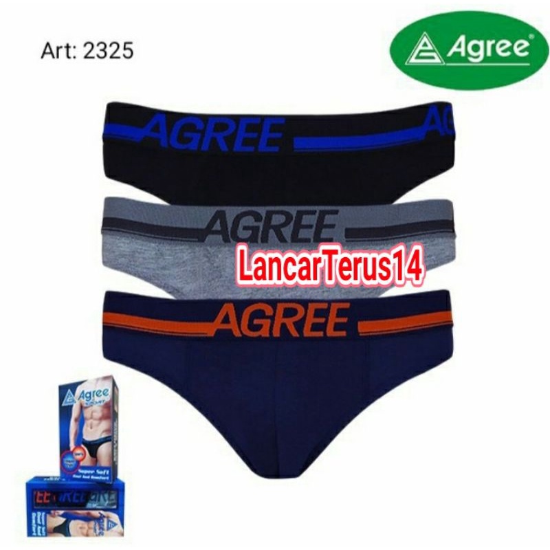 3Pcs Celana Dalam Pria Agree 2325