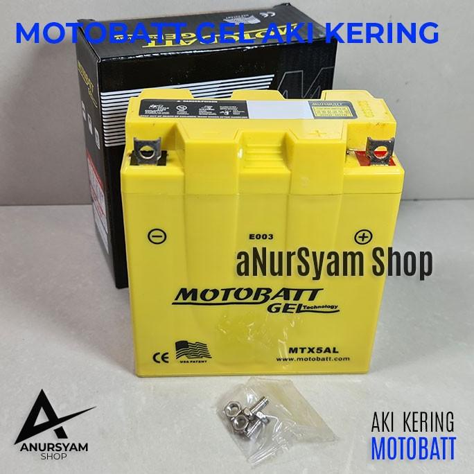 Aki MOTOBATT MTX5AL Aki Kering MOTOBATT anursy44 dijamin