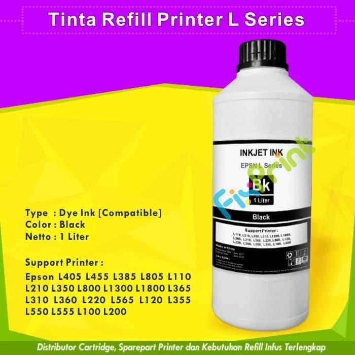 Tinta 1 Liter Pengganti Epson 003 001 Printer L1110 L3110 L4150 L3150 FPJNew351