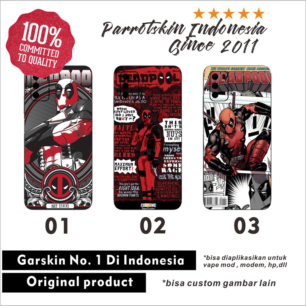 Garskin Xiaomi Poco M3 x3 f2pro f1dll Deadpool custom back case