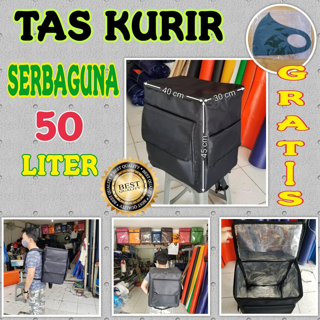 Tas Delivery Ransel Waterproof merk Big Bagg buat Kurir delivery bahan kuat dan tebal