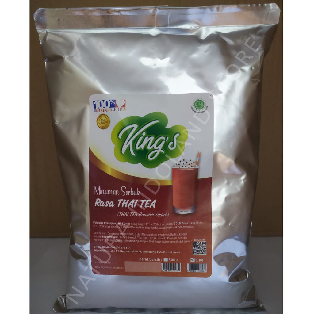 

KING'S Powder Drink 1 Kg : Rasa THAI TEA