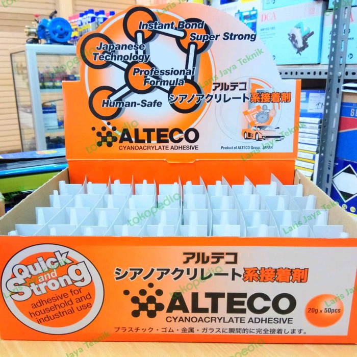 ALTECO Lem D 20gr 1 BOX (50 botol) (ASLI) Jepang