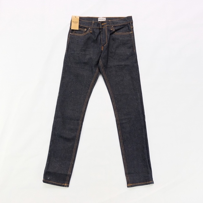 CELANA JEANS PRIA PULL&amp;BEAR DENIM SLIM FIT STRETCH PENSIL SOFT JEANS P&amp;B PULL AND BEAR NAVY BLUE NEW