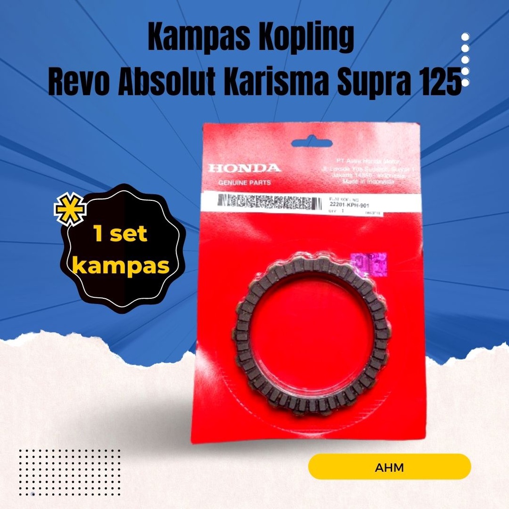 kampas kopling plat kopling original  Supra x 125 / KARISMA - ANNORAKIDZ