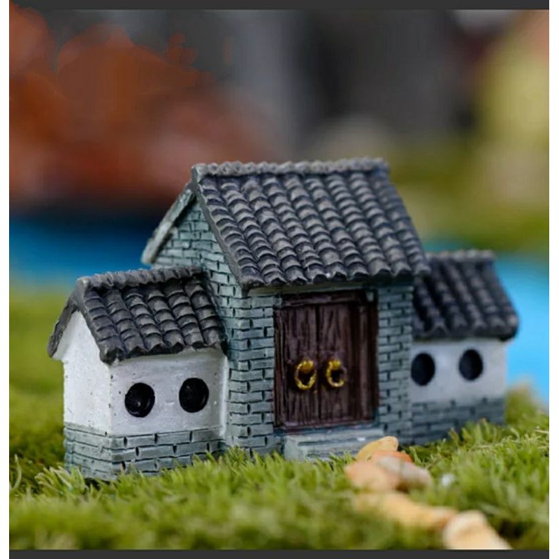 Hiasan Taman Miniatur Rumah Untuk Bonsai Atau Dekorasi Rumah Koleksi Patung Mini Untuk Bonsai