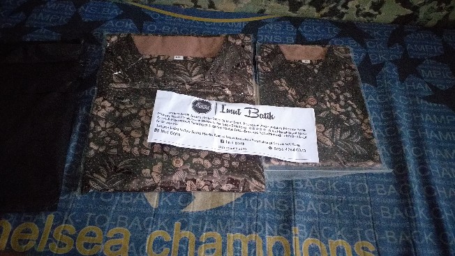 Imut Batik Kemeja Batik Anak Dan Ayah Motif Burung Kenari