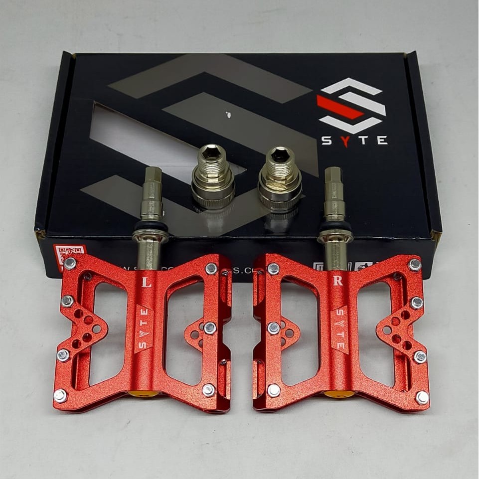 SYTE Pedal QR 3 bearing M415 Quick release CNC sepeda MTB lipat fixie