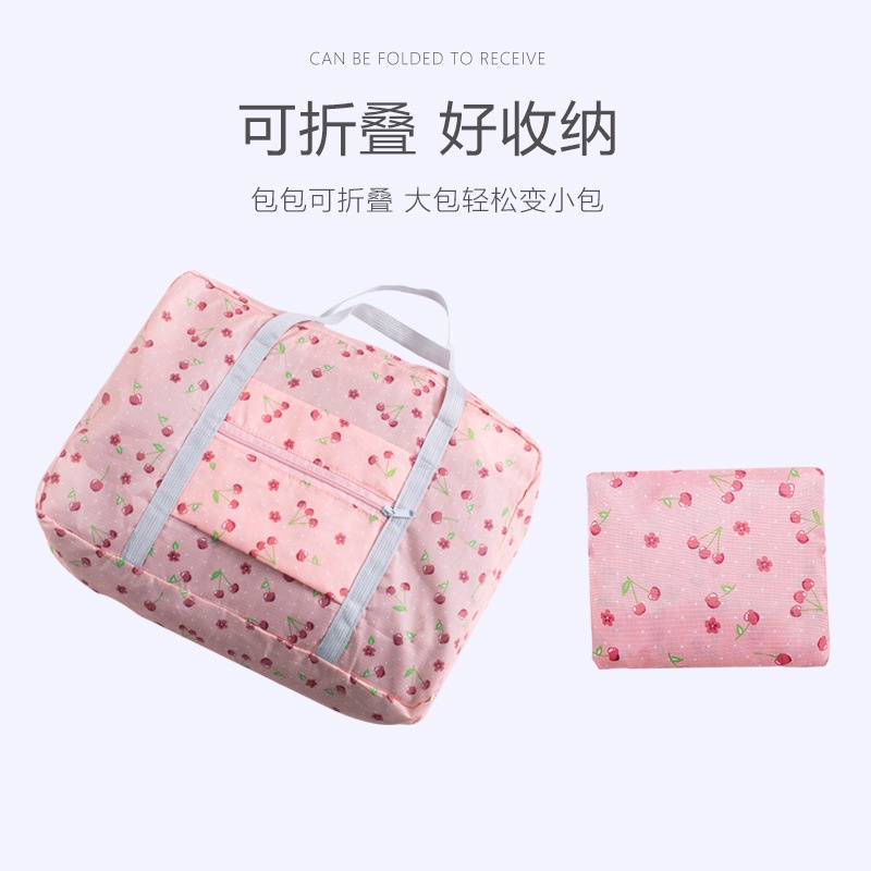 LM-0207 Tas Hand Carry Traveling Bag Besar-Tas Motif Lipat Travel-Tas Travel Lipat Organizer  Waterproof-Bag Foldadle Traveling