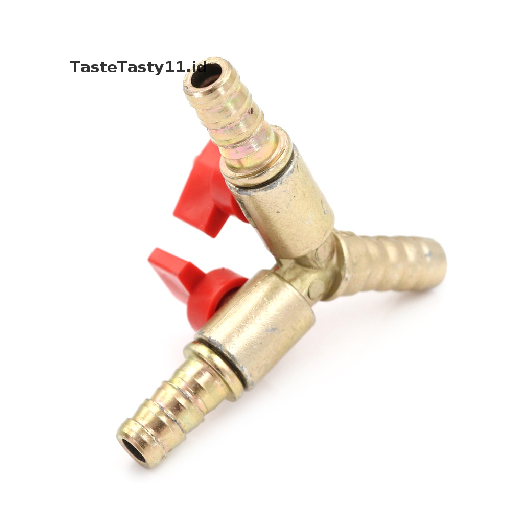 (TasteTasty) Katup 3 Arah Bentuk Y 3 / 8 &quot;10mm Bahan Kuningan Untuk Bahan Bakar / Gas / Minyak