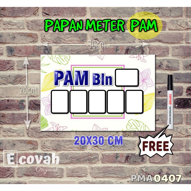 

Ecovah Papan Meter Listrik PLN PAM motif Unik - Tropical 07