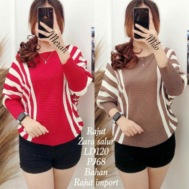 Atasan Rajut Zara Salur