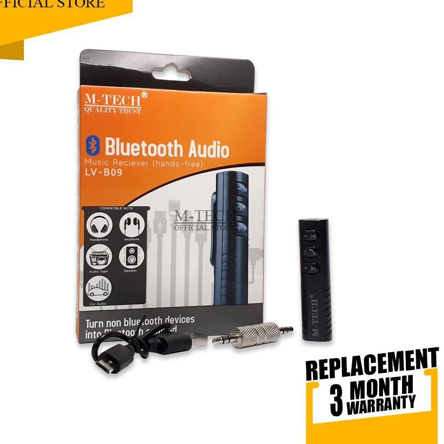 Recomend Bluetooth Audio Receiver Jack 3.5 Music Audio Bluetooth 3.0 Wireless Audio Receiver Mtech O