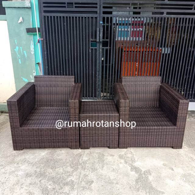  Kursi  teras minimalis  rotan sintetis BELUM TERMASUK 