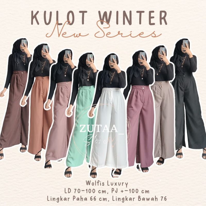 Highwaist Kulot Winter New // Kulot Highwaist