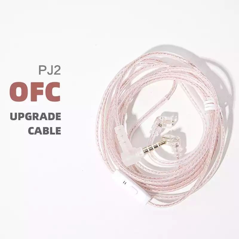 Kabel For KZ Earphone Kabel KZ EDX Pro KZ ZSN Pro X KZ ZEX Pro KZ EDA CCA CRA JCALLY PJ2 Copper JCALLY PJ2 Silver-2