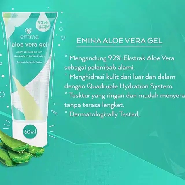 ❣️Rakkistore99❣️ Emina Aloe Vera Gel 60ml (100% Original)