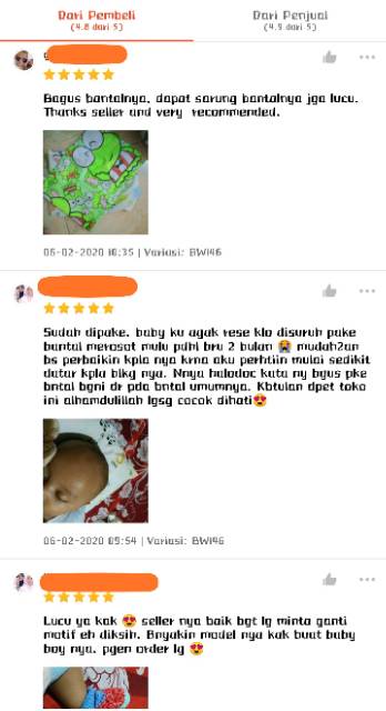 Bantal bayi anti peyang isi kulit kacang hijau original