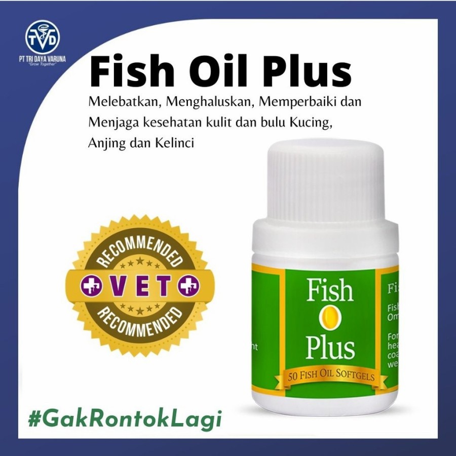 FISH OIL PLUS / MINYAK IKAN UNTUK KUCING DAN ANJING