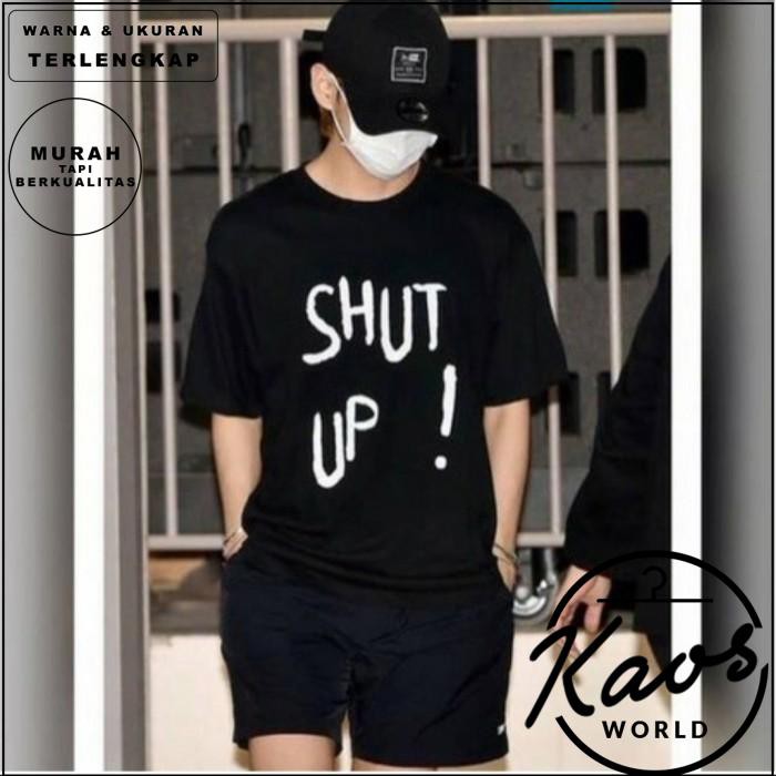 KAOS BTS SHUT UP  - Kaos BTS TAEHYUNG