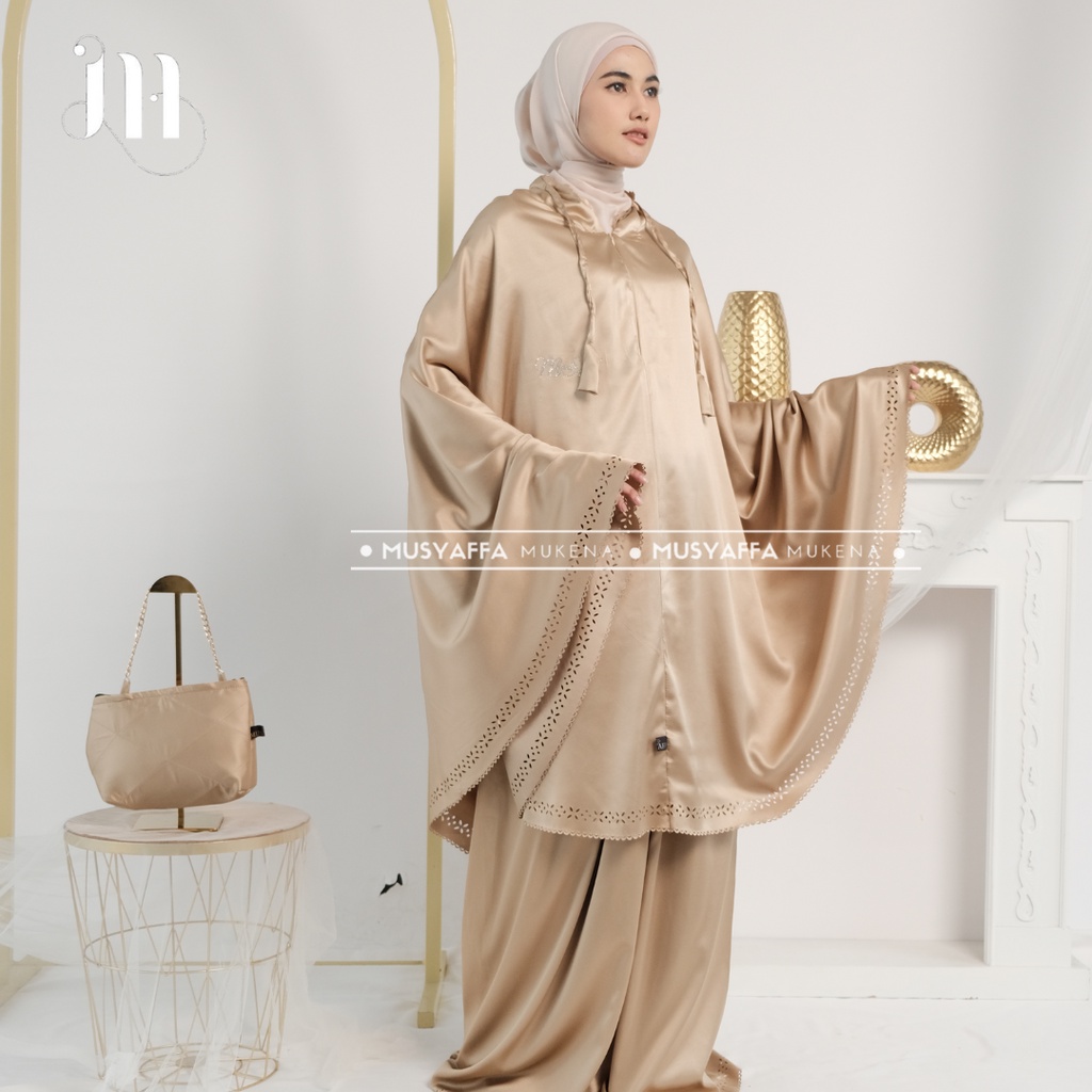 Mukena Dewasa Silky Daily Lasercut 2in1 Aliza series