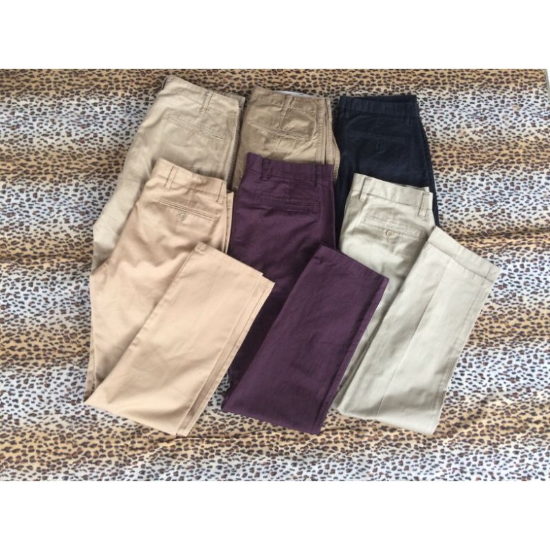 celana chino uniqlo second original