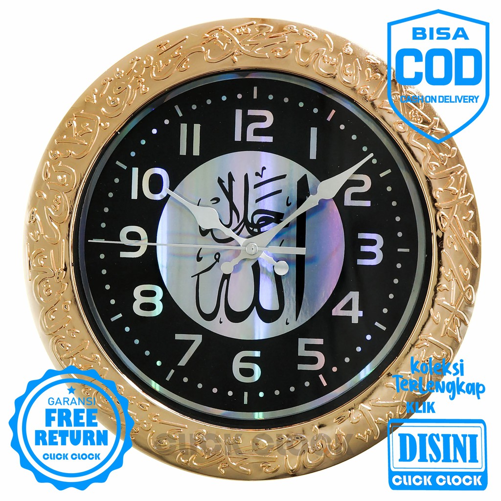 Jam Dinding Kaligrafi Wall Clock Unik Dekorasi Dinding Murah NIKKO