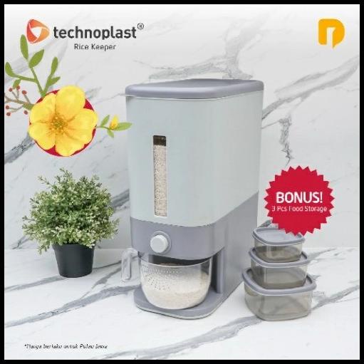 Dispenser Beras Technoplast Rice Keeper Box Tempat Penyimpanan Beras