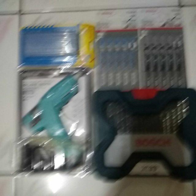 Paket Mollar Glue Gun 20 Watt Biru & Lipro Refill Lilin Lem Tembak