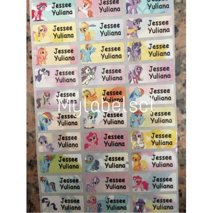 

PROMO Label Nama Stiker Waterproof Sticker anti air Little Pony Kuda Poni ML WNOV