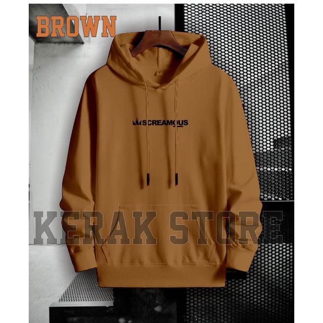 SWEATER HOODIE - Jaket Distro hoodie - Jaket Sweater Hoodie Resleting Pria Screamous